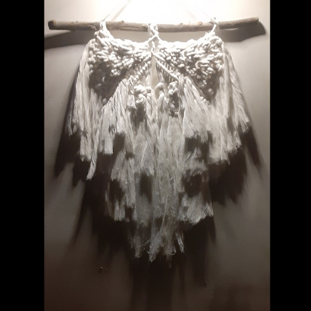 Macrame angel wings